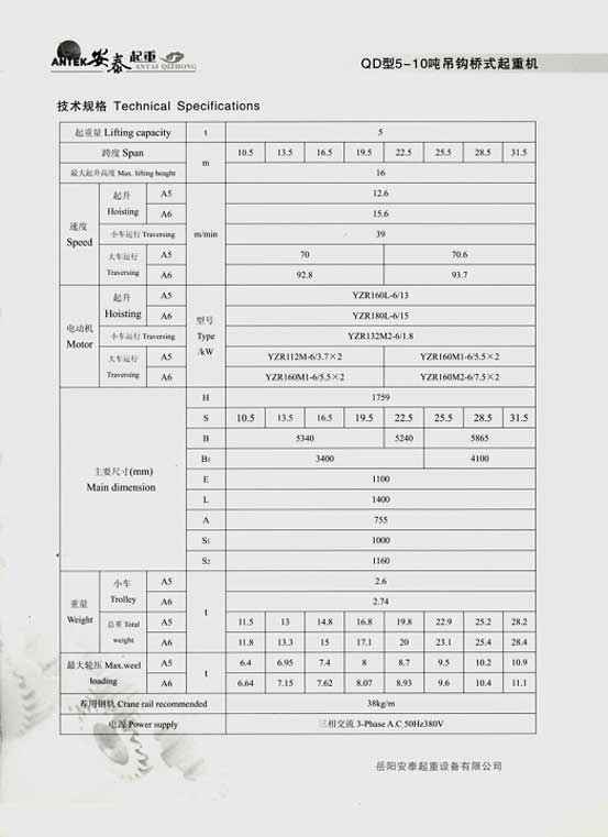 岳陽(yáng)安泰起重設備有限公司